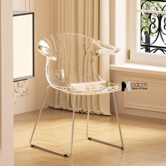 Ghế cafe thân nhựa trong suốt CC01001-PC