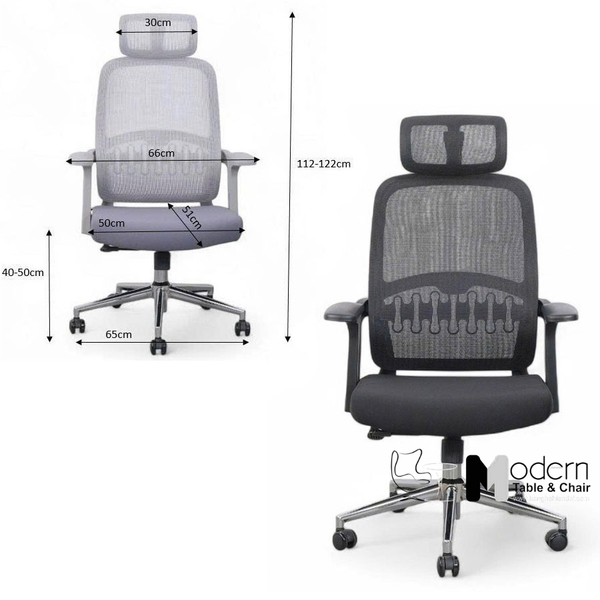 Ghế lưới văn phòng lưng cao có tựa đầu CM4561-M