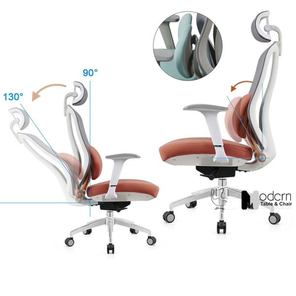 Ghế lưới văn phòng bảo vệ cột sống có tựa đầu CM4560-M