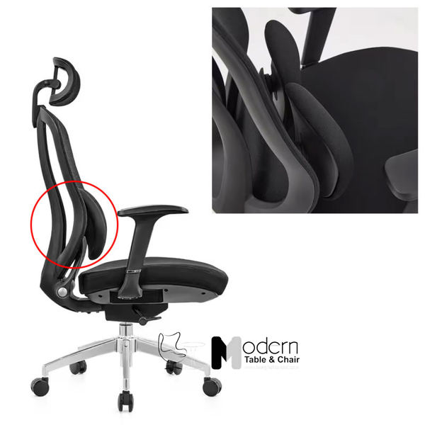 Ghế lưới văn phòng bảo vệ cột sống có tựa đầu CM4560-M