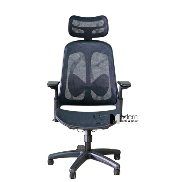Ghế lưới văn phòng khung nhựa màu đen CM080004-M