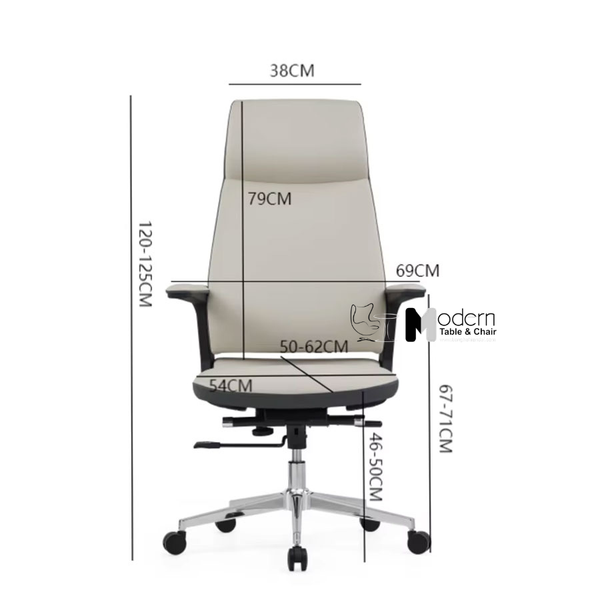 Ghế giám đốc nữ nệm da lưng cao CM27002-P