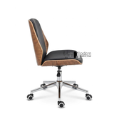 Ghế nhân viên nệm da khung gỗ nhựa CE27004-P