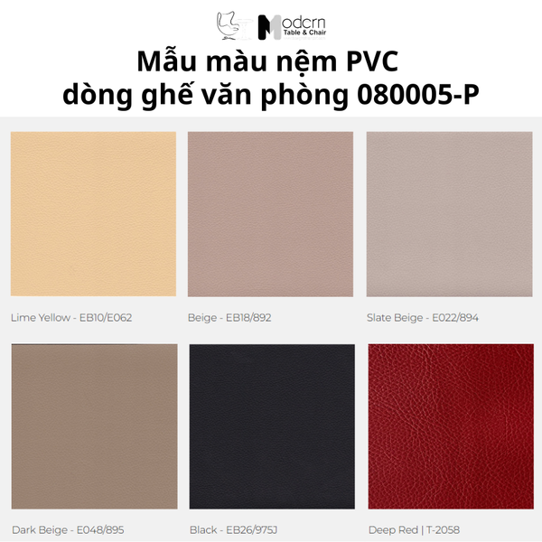 Ghế làm việc tại nhà nệm da lưng cao CM080005-P