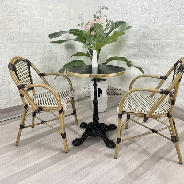 Bộ bàn ghế tiếp khách ngoài trời TE07002A / CC07002-AS