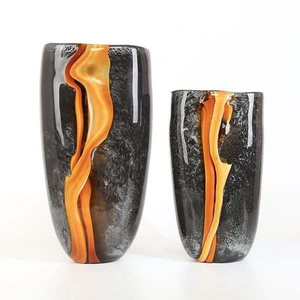 Bình thủy tinh dòng chảy nham thạch