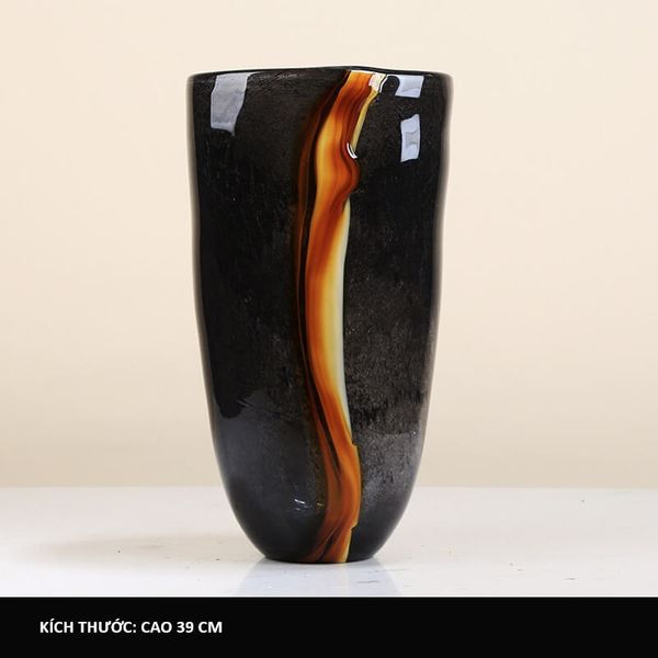 Bình thủy tinh dòng chảy nham thạch