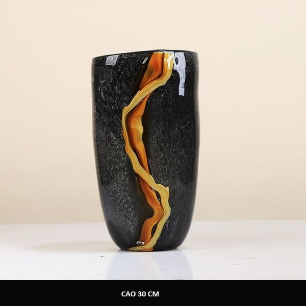 Bình thủy tinh dòng chảy nham thạch