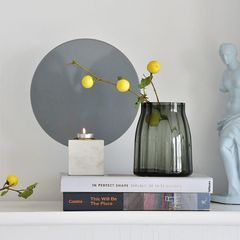 Bình thủy tinh xám bầu cao cấp