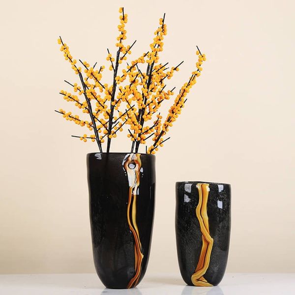 Bình thủy tinh dòng chảy nham thạch