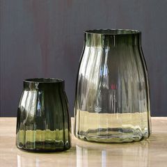 Bình thủy tinh xám bầu cao cấp