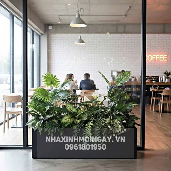 Bồn cây giả trang trí văn phòng TC002