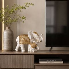 Tượng voi phú quý trang trí