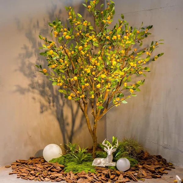 Cây chanh vàng giả trang trí cao 250 cm