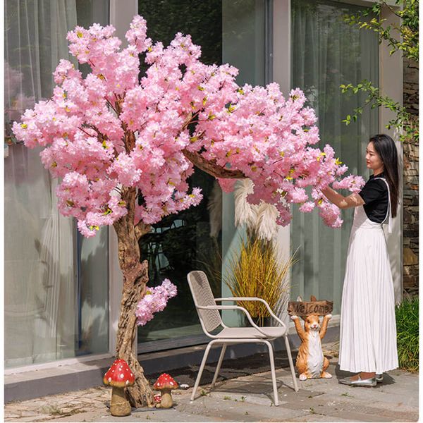 Cây hoa anh đào giả dáng huyền nghệ thuật