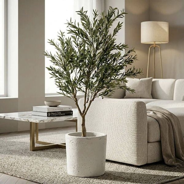Cây ô liu giả cao 180 cm - thân nhựa tháo lắp linh hoạt