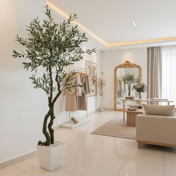 Cây ô liu lá bạc dáng bonsai cao 190 cm