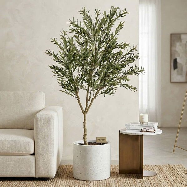 Cây ô liu giả cao 180 cm - thân nhựa tháo lắp linh hoạt