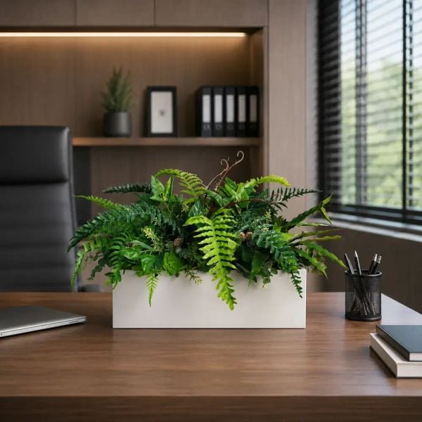 Hộp cây giả trang trí phòng khách đẹp MAS01