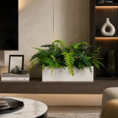 Hộp cây giả trang trí phòng khách đẹp MAS01