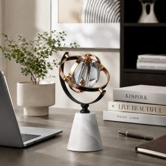Quả địa cầu pha lê phong cách Bắc Âu