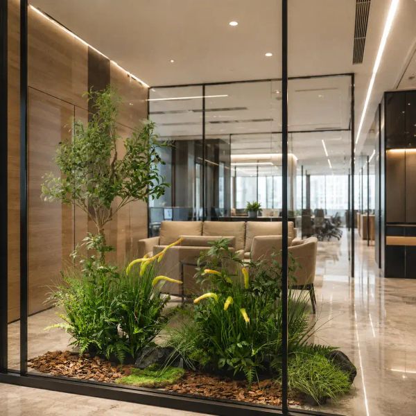 Tiểu cảnh cây ô liu giả trang trí TC01