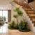 tiểu cảnh nam thiên trúc giả decor phòng khách