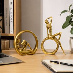 Tượng 2 cô gái nghệ thuật trang trí
