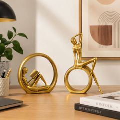 Tượng 2 cô gái nghệ thuật trang trí