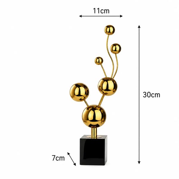 Tượng decor quả cầu vàng cao cấp