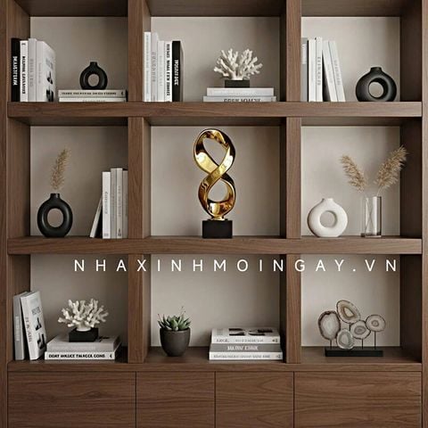 Tượng Mobius trang trí màu gold