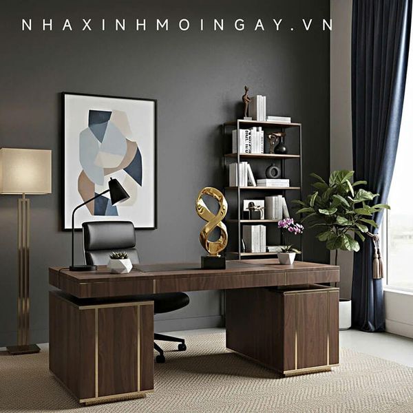 Tượng Mobius trang trí màu gold