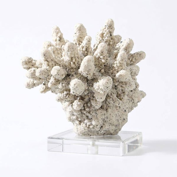 Tượng san hô decor đế pha lê 02