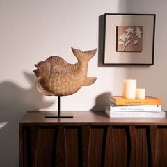 Tượng cá Niên Niên Hữu Dư trang trang trí