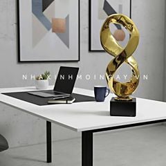 Tượng Mobius trang trí màu gold