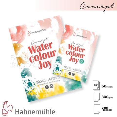 Sổ màu nước Hahnemuhle Concept Watercolour Joy 300 gsm