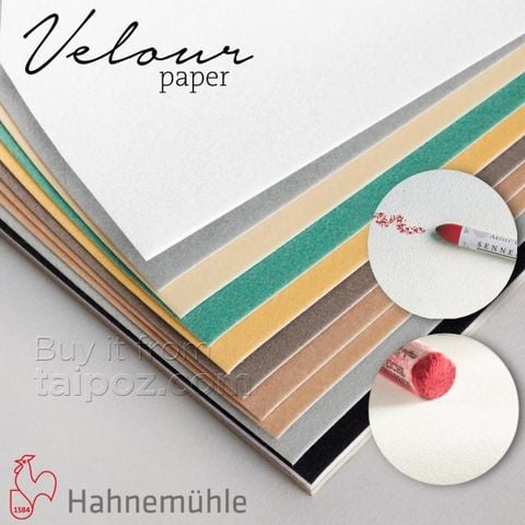 Giấy vẽ màu pastel Hahnemuhle Velour, 260 gsm