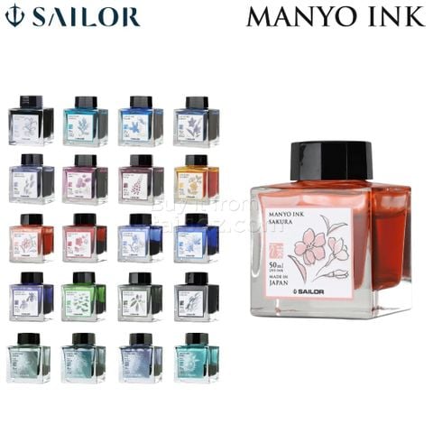 Mực bút máy Sailor Manyo, màu lẻ