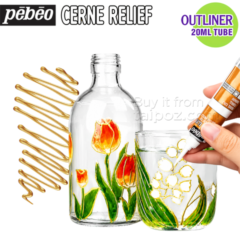Tuýp vẽ viền kính Pebeo Cerne Relief