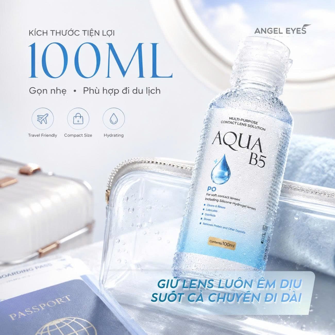  COMBO OF THE CONTACT LENS SOLUTION AND EYE DROP AQUA B5 