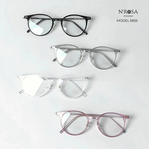  [Angel Eyes x N'ROSA] Gọng Kính Cận Nhựa Siêu Nhẹ, Dẻo Chống Gãy – Đa Dạng Form, Màu Sắc Trendy 