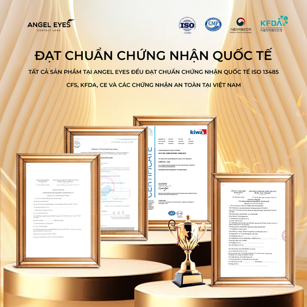  Angel Eyes Korea Brand LIBRA Natural Enlarging Brown Colored Daily Disposable Contact Lenses with Prescription (for Nearsightedness) - Diameter 14.0mm - Power 0-8 - Ultra-Moist 