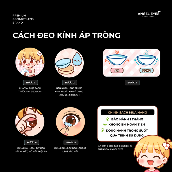  Lens xám áp tròng 1 ngày SCOPRIO - nhãn hiệu  Angel Eyes - Độ cận 0-8 - Dia 14.0mm 