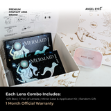  Lens xanh dương Mermaid thương hiệu Angel Eyes | Dia 14.5mm | GDia 13.7mm | Độ cận 0-8 