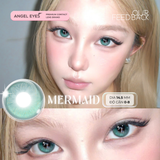  Lens xanh dương Mermaid thương hiệu Angel Eyes | Dia 14.5mm | GDia 13.7mm | Độ cận 0-8 