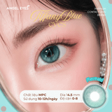  Lens xanh dương Mermaid thương hiệu Angel Eyes | Dia 14.5mm | GDia 13.7mm | Độ cận 0-8 