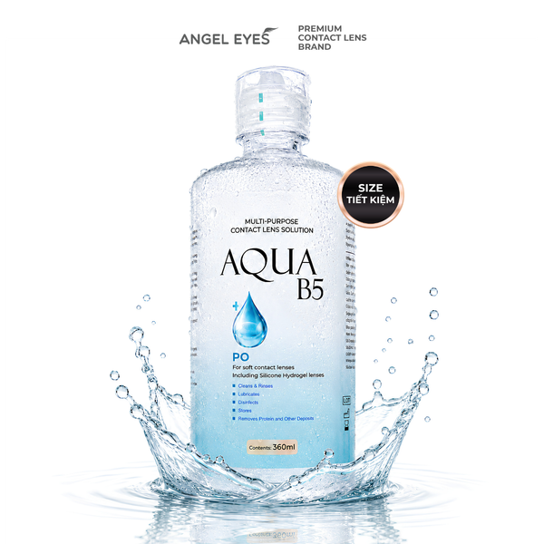  NƯỚC NGÂM LENS CHAI LỚN AQUA B5 360ML 