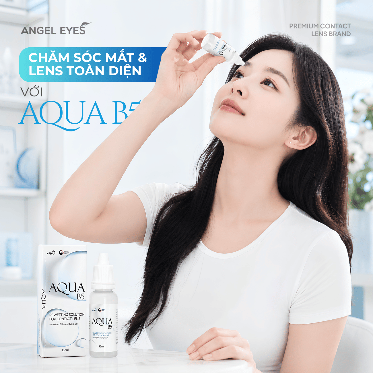  COMBO OF THE CONTACT LENS SOLUTION AND EYE DROP AQUA B5 