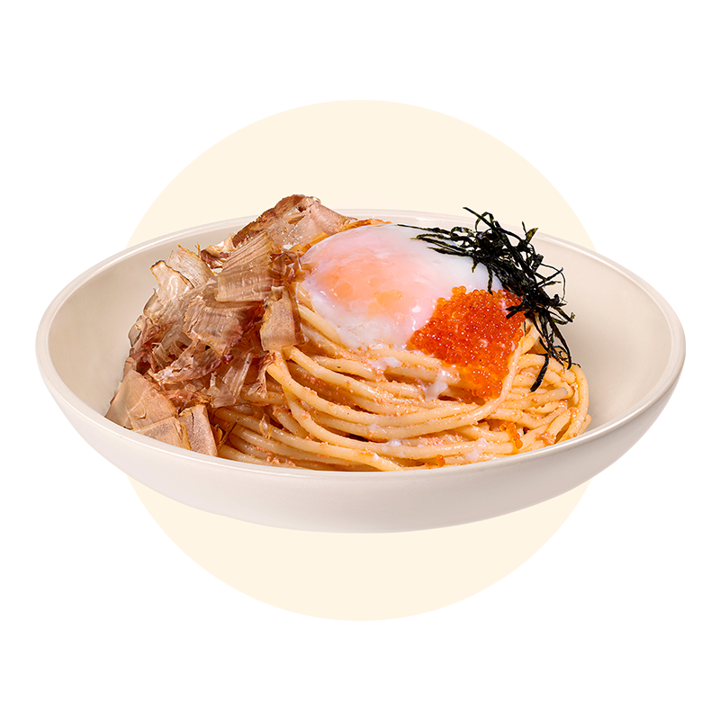 Wafu Pasta Cá Bào Trứng Onsen Xốt Mentaiko
