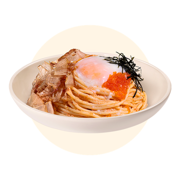 Wafu Pasta Cá Bào Trứng Onsen Xốt Mentaiko